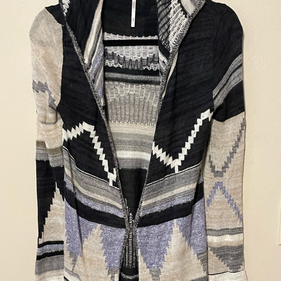 Free People Lima Blanket knit hooded cardigan Size Small - Picture 10 of 11
